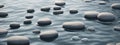 Zen path of stones in widescreen Royalty Free Stock Photo