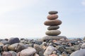 Zen Pebbles Sustainable Growth Royalty Free Stock Photo
