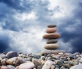 Zen Pebbles Sustainable Growth Royalty Free Stock Photo