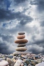Zen Pebbles Sustainable Growth Royalty Free Stock Photo