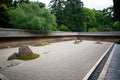 Zen Rock Garden. Kyoto. Japan. Royalty Free Stock Photo