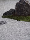 Zen Rock Garden in Kyoto Japan Royalty Free Stock Photo