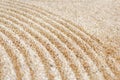 Zen sand pattern Royalty Free Stock Photo