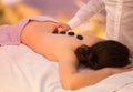 Zen stone massage Royalty Free Stock Photo