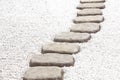 Zen stone path Royalty Free Stock Photo