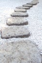 Zen stone path Royalty Free Stock Photo