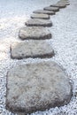 Zen stone path Royalty Free Stock Photo