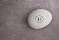 Zen stone pause symbol
