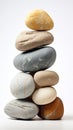 Zen Stone Stacking: Artful Arrangement of Rocks in Perfect Balance. Nature\'s Harmony Royalty Free Stock Photo