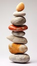 Zen Stone Stacking: Artful Arrangement of Rocks in Perfect Balance. Nature\'s Harmony