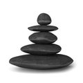 Zen stones balance concept