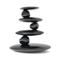 Zen stones balance concept Royalty Free Stock Photo