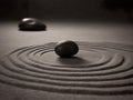 Natural composition of zen stones and sand background balancing art concept