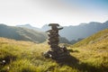 Zen stones for marking the path Royalty Free Stock Photo