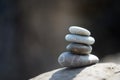 Zen stones, meditation. Symbol of buddhism. Tranquil Royalty Free Stock Photo