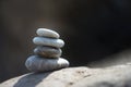 Zen stones, meditation. Symbol of buddhism. Tranquil Royalty Free Stock Photo