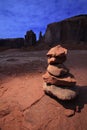 Zen Stones in Monument Valley Royalty Free Stock Photo