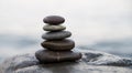 Zen stones. Peace buddhism meditation symbol. Relaxation Royalty Free Stock Photo