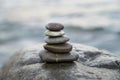 Zen stones. Peace buddhism meditation symbol. Relaxation Royalty Free Stock Photo