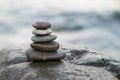 Zen stones. Peace buddhism meditation symbol. Relaxation Royalty Free Stock Photo