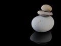 Zen stones rocks spa in stack mindfulness