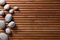 Concept of zen spa, massage, mindfulness or wellbeing, copy space