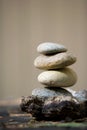 Zen stones stacked Royalty Free Stock Photo