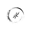 Zen Symbol Enso and Hieroglyph Infinity