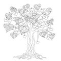 Zen tree of love Royalty Free Stock Photo