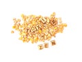 Zen, zearalenone, mycotoxin in corn Royalty Free Stock Photo