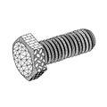 Zenart style bolt, doodle, tangle, black and white drawing, patterns, spare part