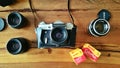 Zenit E , film camera Royalty Free Stock Photo