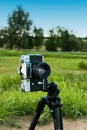 Zenit E on tripod Royalty Free Stock Photo