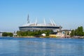 Zenit football stadium on Krestovsky island, St. Petersburg, Russia