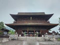 Zenk?ji TempleMain Gate Raining Japanese Shrine
