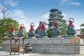 Zenkoji Six Jizo Statues Royalty Free Stock Photo
