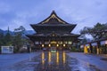 Zenkoji temple at night in Nagano, Japan