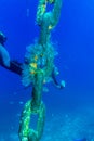 Zenobia Ship Wreck near Paphos, Cyprus Royalty Free Stock Photo