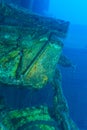 Zenobia Ship Wreck near Paphos, Cyprus Royalty Free Stock Photo