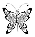 Zentangle butterfly
