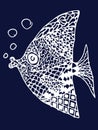 Zentangle fish