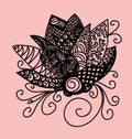 Zentangle flower