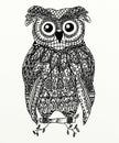 Zentangle owl