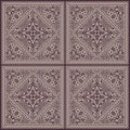 Zentangle styled geometric ornament pattern background. Orient traditional ornament. Boho styled.