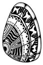 Zentangle stylized shell Royalty Free Stock Photo