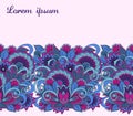 Zentangled seamless pattern for banner background