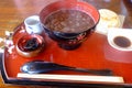 Zenzai, sweet red bean soup, Japanese traditional sweets