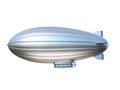 Zeppelin airship with copy space, 3d rendering Royalty Free Stock Photo