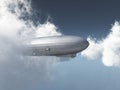 Zeppelin between the clouds