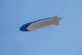 Zeppelin flying over the sky - In summer sky - Denmark Royalty Free Stock Photo